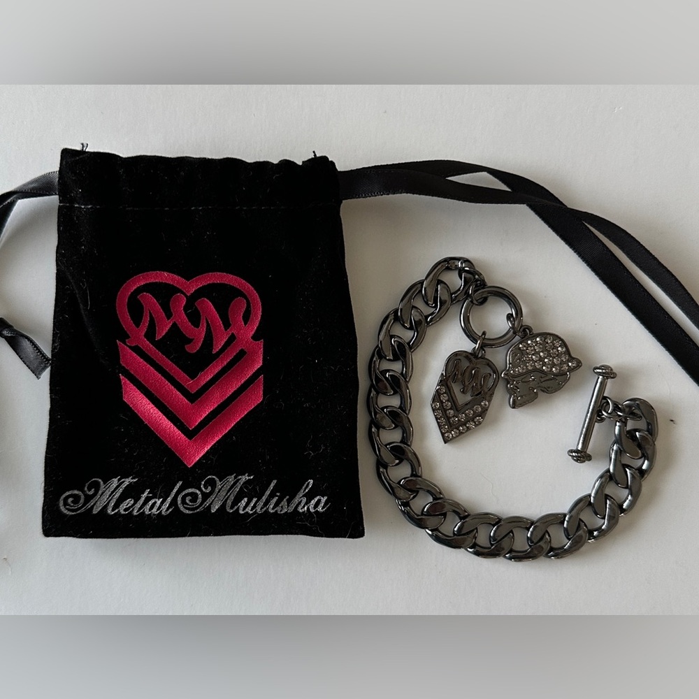 **SOLD** Vintage Metal Mulisha Maidens Charm Bracelet